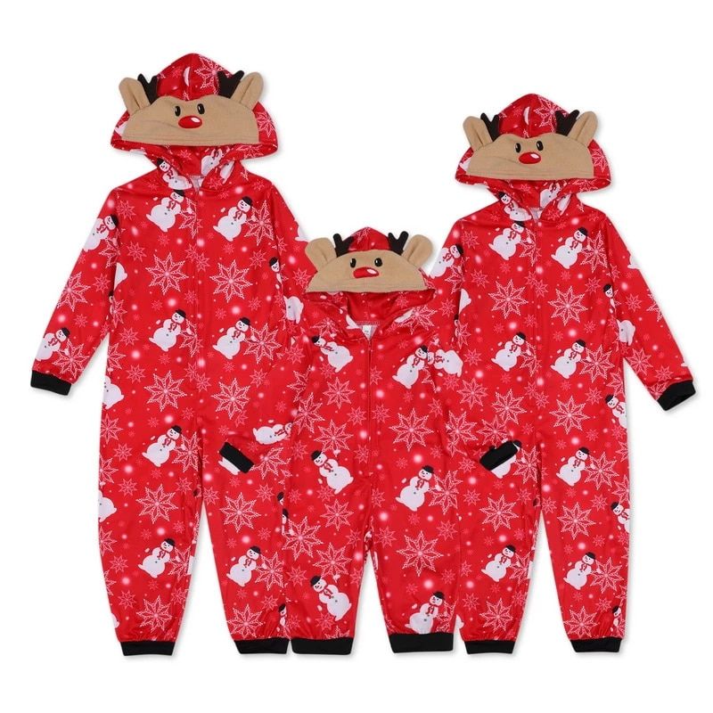 Christmas Jumpsuit Pajama Set