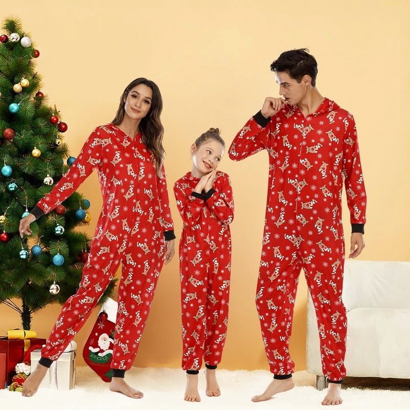 Christmas Jumpsuit Pajama Set