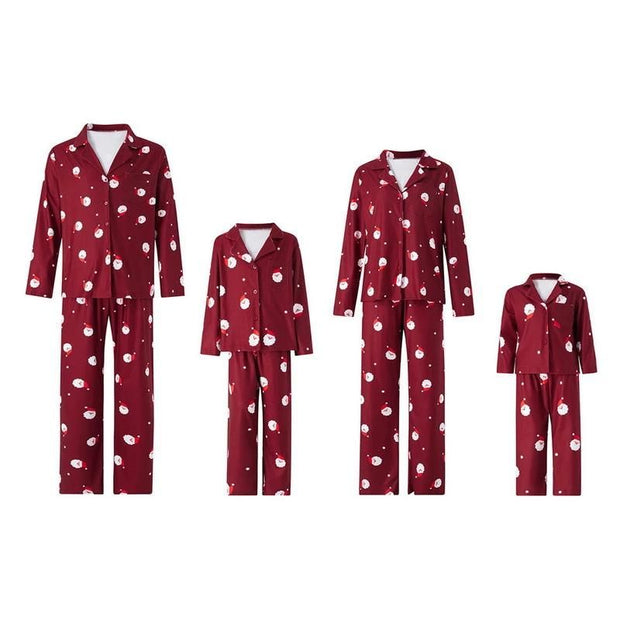 Santa Claus Print Pajamas Set