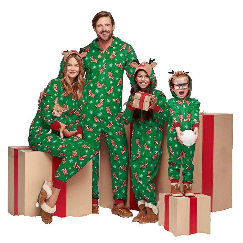 Family Look Jumpsuit Kigurumi Pajamas