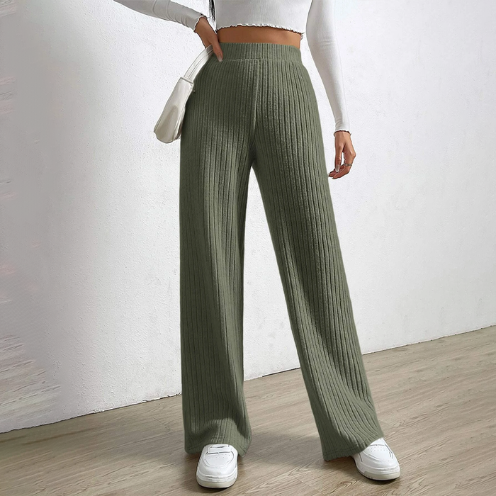 Easywear Elastic Waist Wide Leg Pants