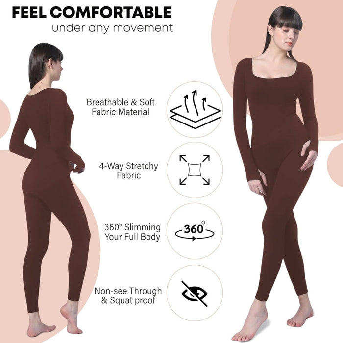 Long Sleeve Sculpting Jumpsuit