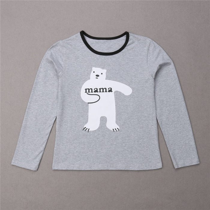 Bear Printed Matching Family Set