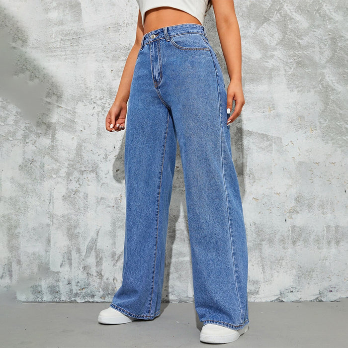 Loose High Waist Wide Leg Jeans