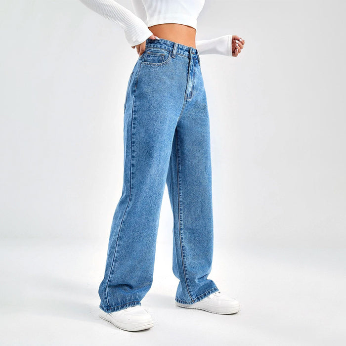 Slant Pocket High Waist Boyfriend Jeans