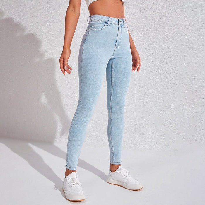 Skinny High Waist Easy Wear Jeans