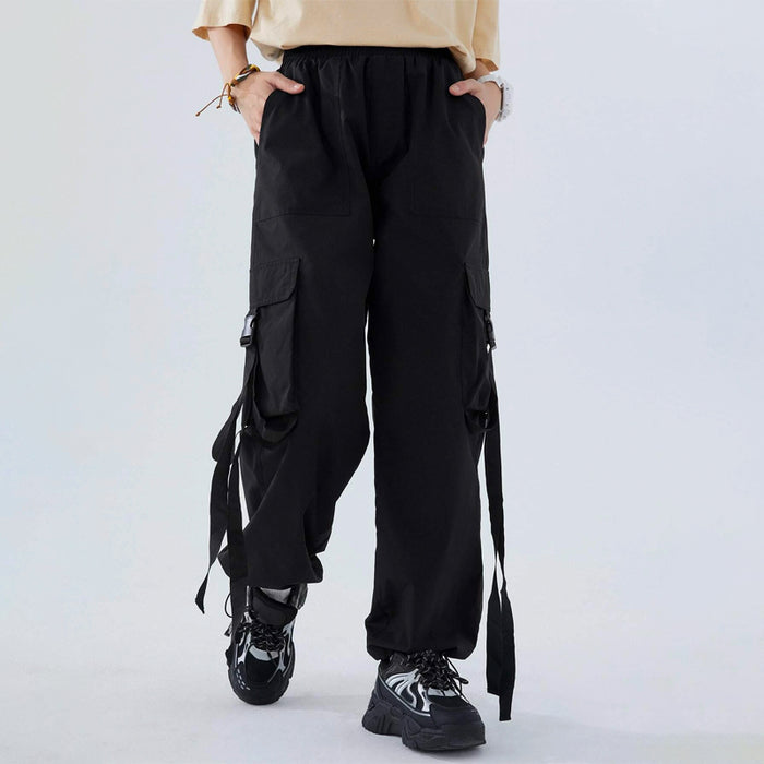 Solid Flap Pocket Cargo Pants