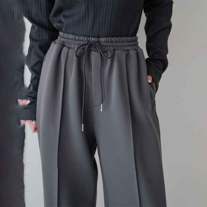 Seam Detail Drawstring Waist Sweatpants