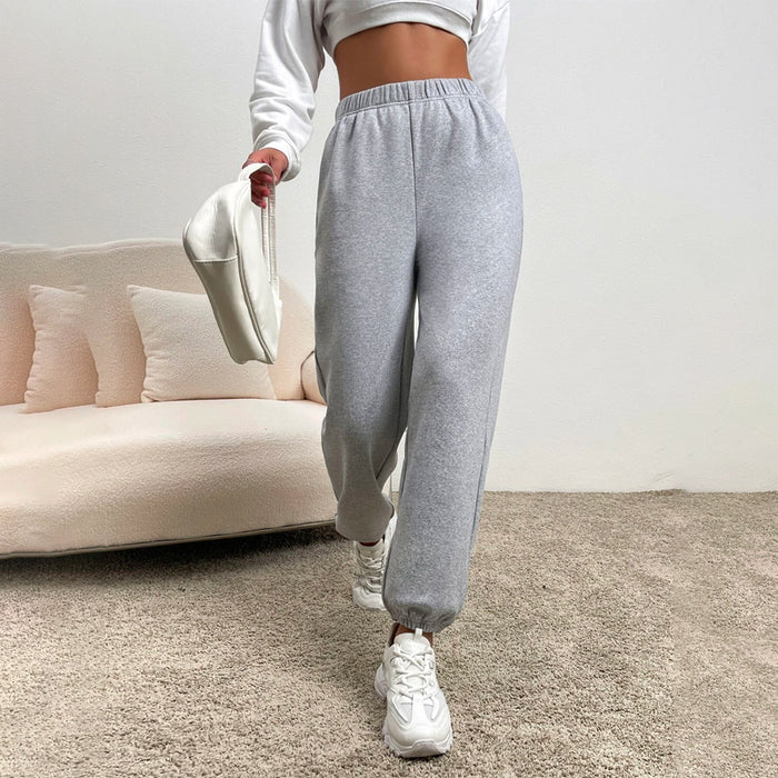 Elastic Waist Thermal Lined Easy Wear Sweatpants