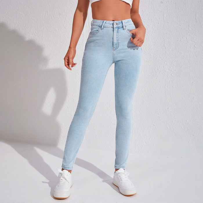 Skinny High Waist Easy Wear Jeans