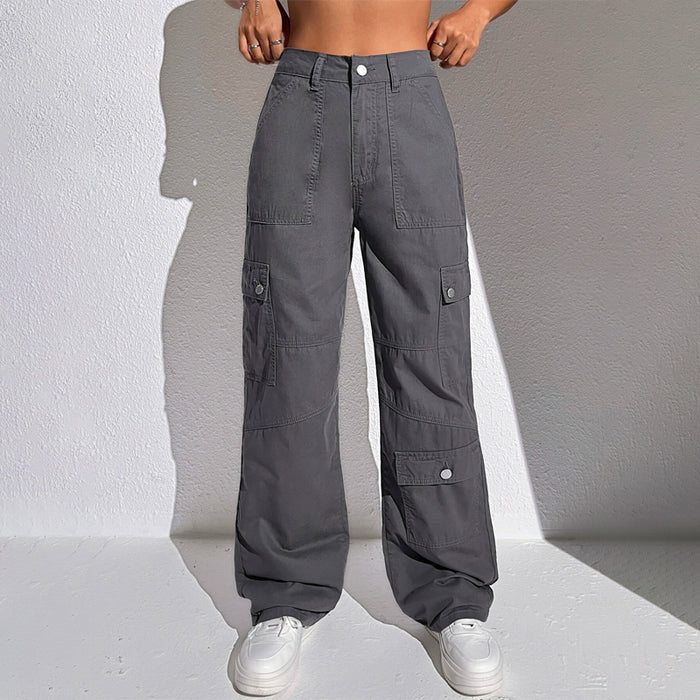 Plain Flap Pocket Cargo Jeans