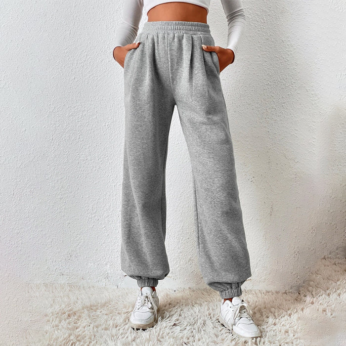 Slant Pocket Long Solid Sweatpants