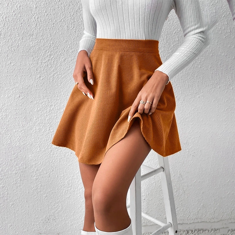 Frenchy High Waist Flare Skirt