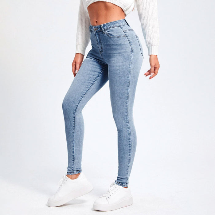 Easy Wear Slant Pocket Skinny Jeans