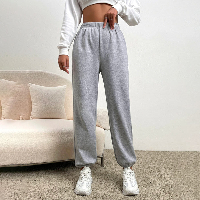 Elastic Waist Thermal Lined Easy Wear Sweatpants