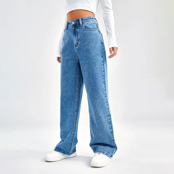 Slant Pocket High Waist Boyfriend Jeans