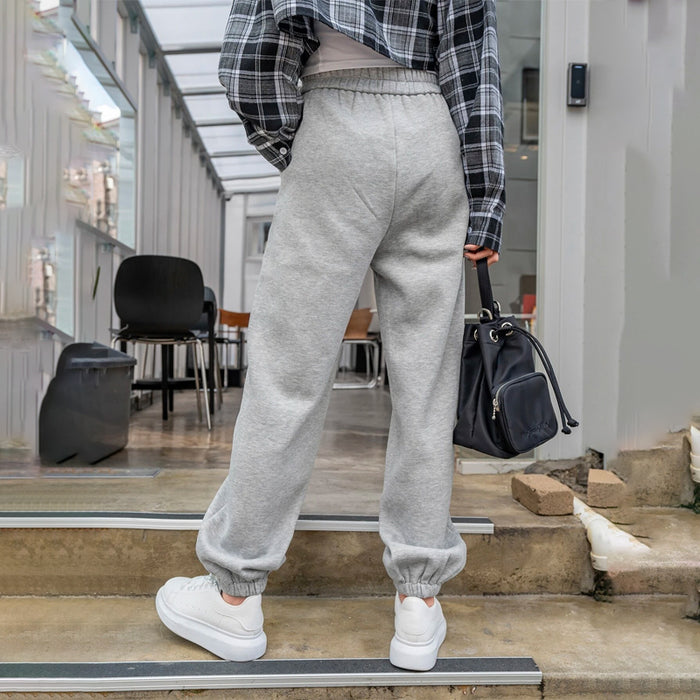 Slant Pocket Patch Detail Thermal Lined Sweatpants