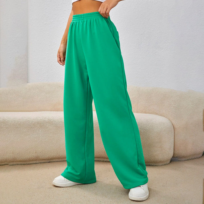 Easy Wear Letter Graphic Elastic Waist Sweatpants