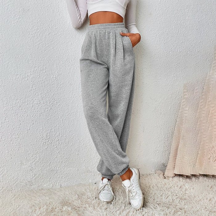 Slant Pocket Long Solid Sweatpants