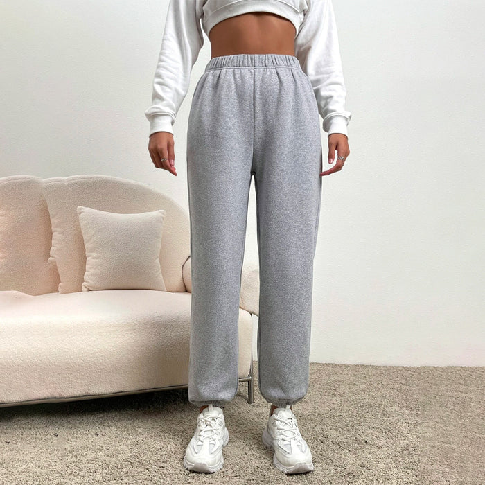 Elastic Waist Thermal Lined Easy Wear Sweatpants