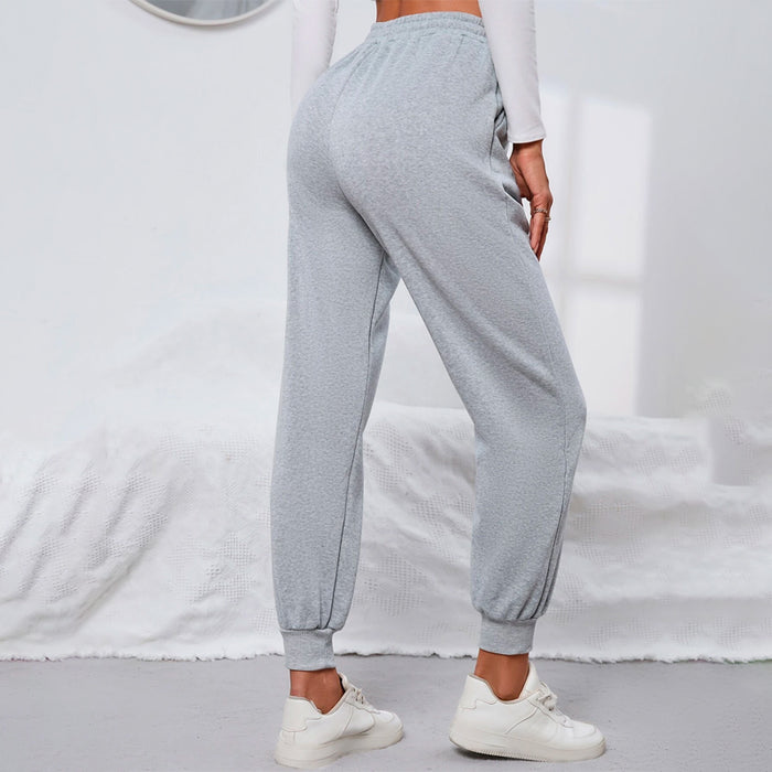 Easy Wear Print Drawstring Waist Sweatpants