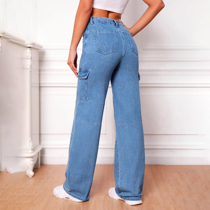 High Waist Whip Stitch Jeans