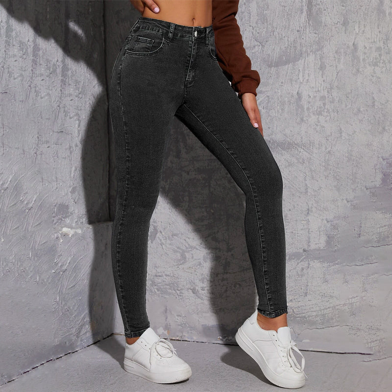 Solid Skinny Jeans