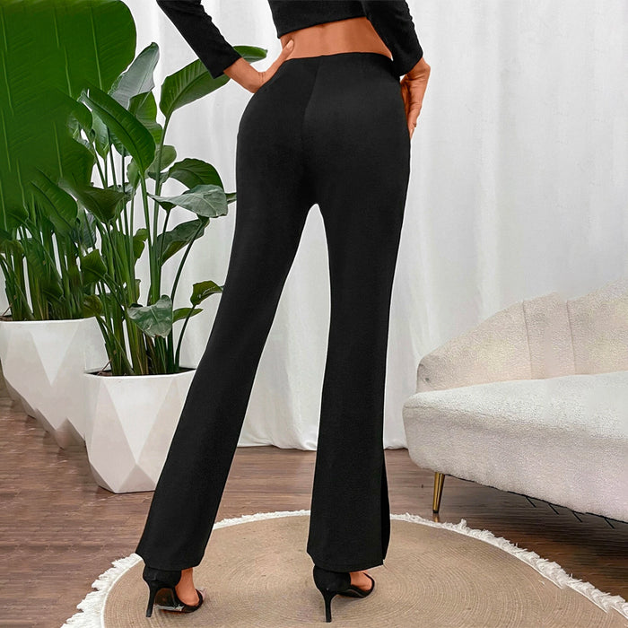 High Waist Flare Leg Pants