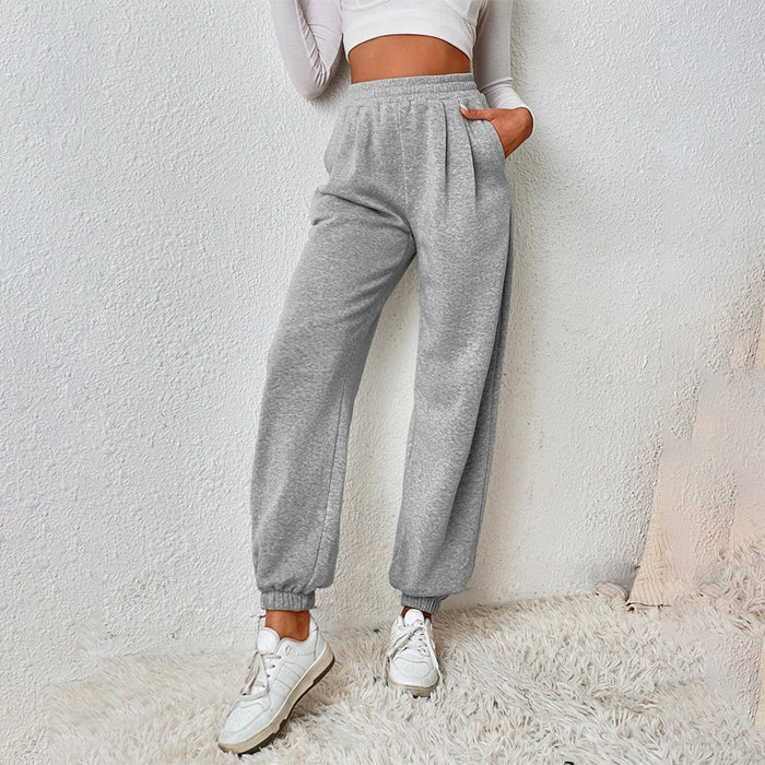 Slant Pocket Long Solid Sweatpants