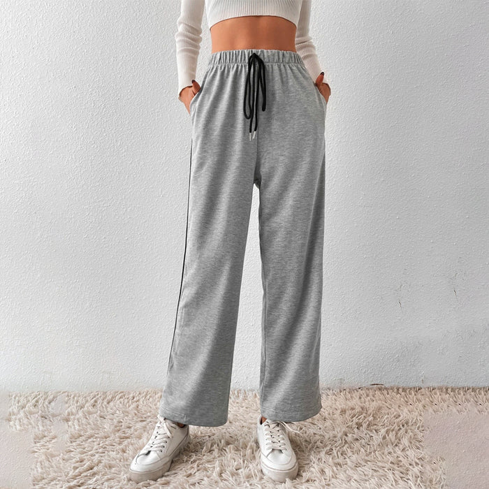 Side Stripe Drawstring Waist Sweatpants