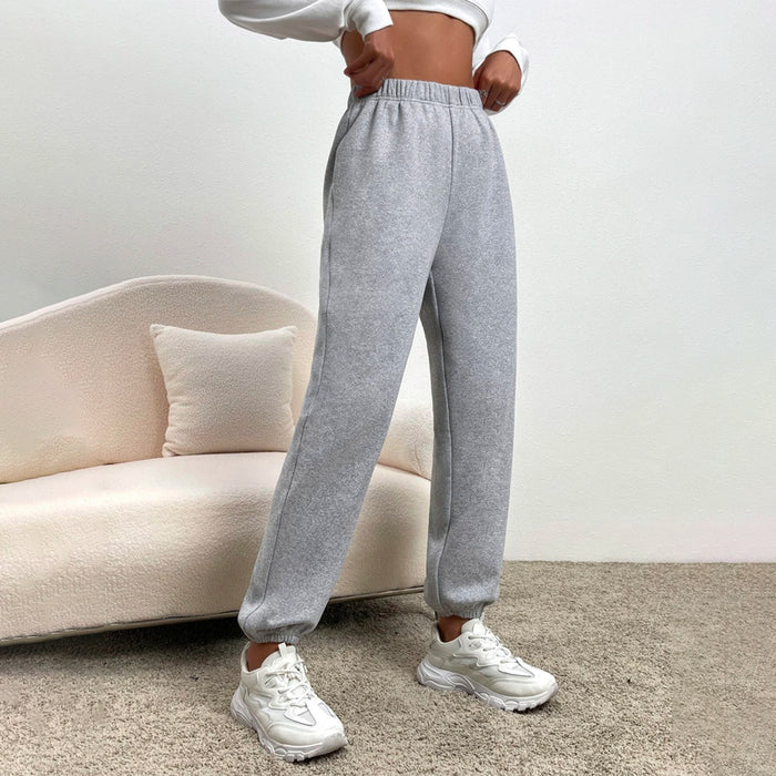 Elastic Waist Thermal Lined Easy Wear Sweatpants