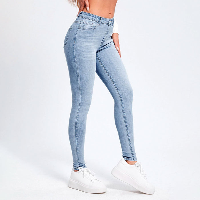 Easy Wear Slant Pocket Skinny Jeans