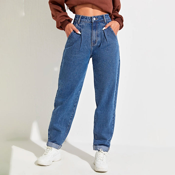 Slant Pocket Mom Fit Jeans