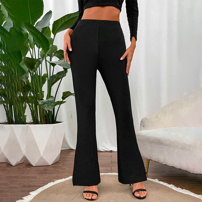 High Waist Flare Leg Pants