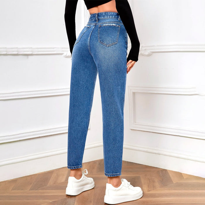 High Waist Mom Fit Jeans