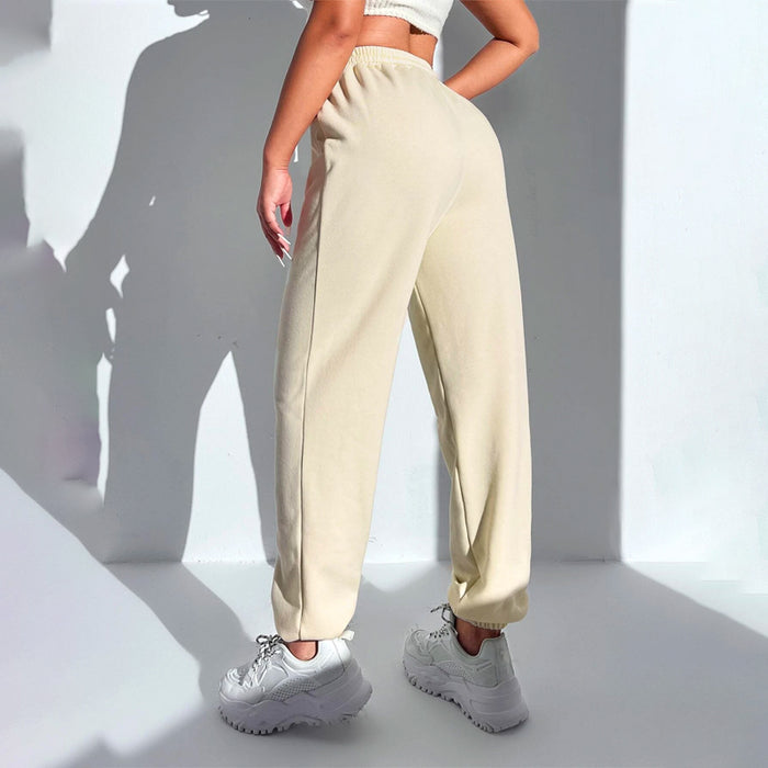 Solid Easy Wear Drawstring Waist Sweatpants