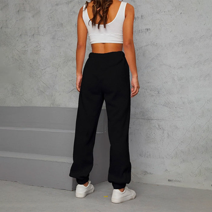 Letter Graphic Slight Stretch Sweatpants