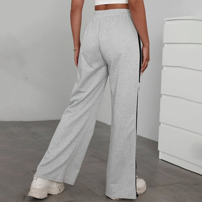 Easy Wear Knot Front Button Side Sweatpants