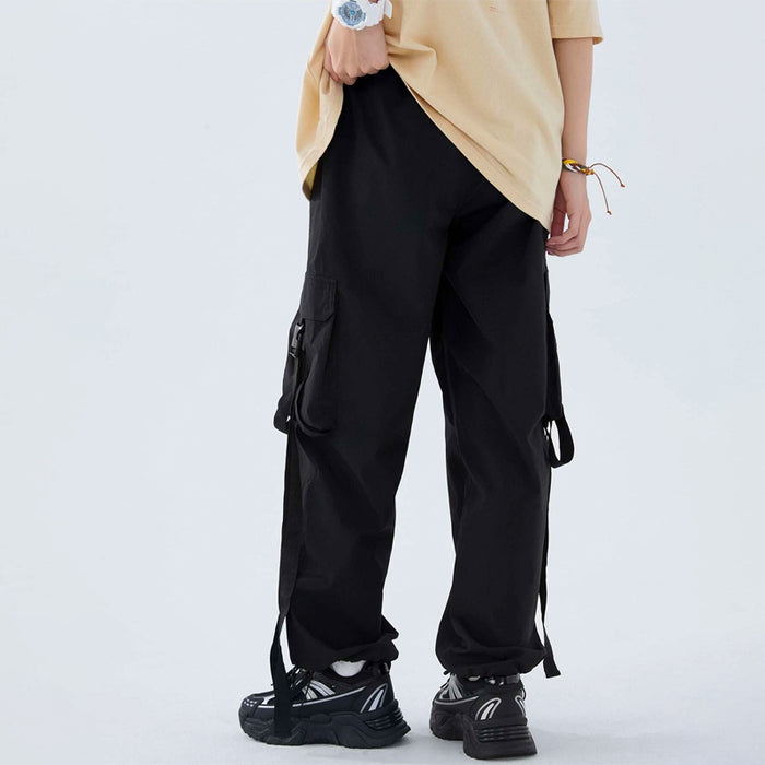 Solid Flap Pocket Cargo Pants