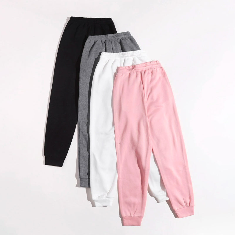 Pack Of Four Drawstring Waist Thermal Lined Sweatpants