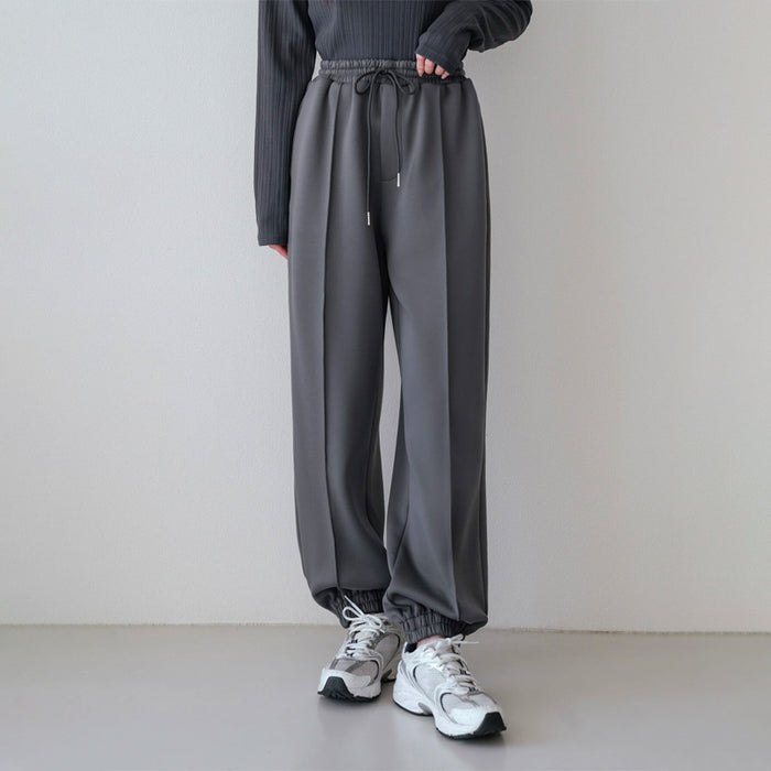 Seam Detail Drawstring Waist Sweatpants