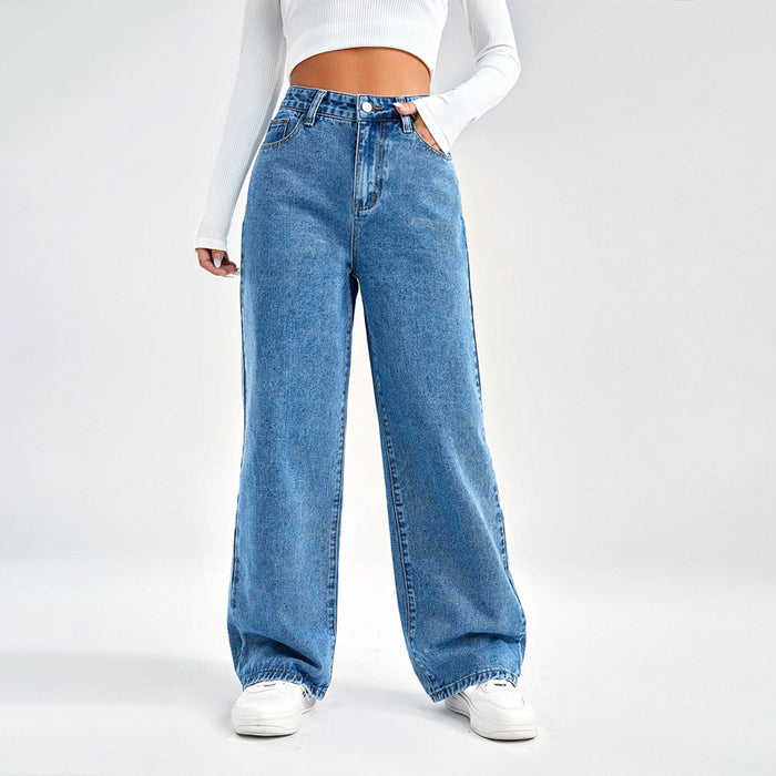 Slant Pocket High Waist Boyfriend Jeans