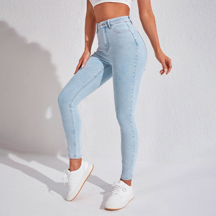 Skinny High Waist Easy Wear Jeans