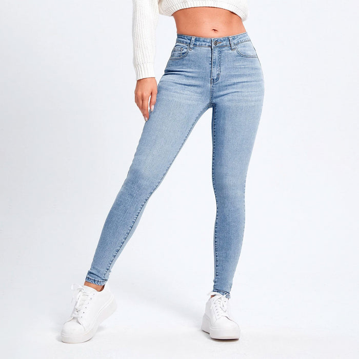 Easy Wear Slant Pocket Skinny Jeans