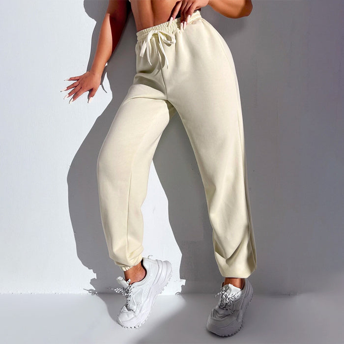 Solid Easy Wear Drawstring Waist Sweatpants