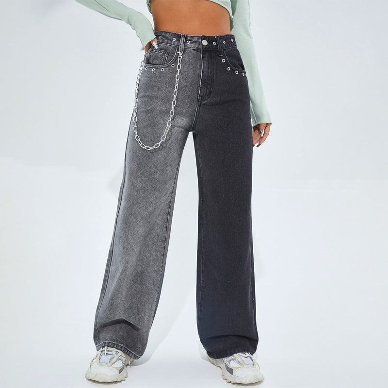 Long Flap Pocket Cargo Jeans