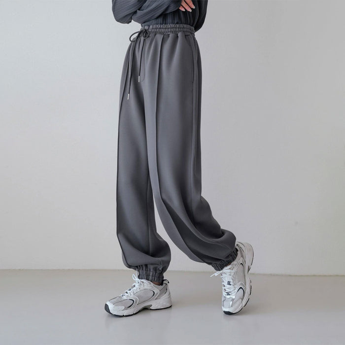 Seam Detail Drawstring Waist Sweatpants