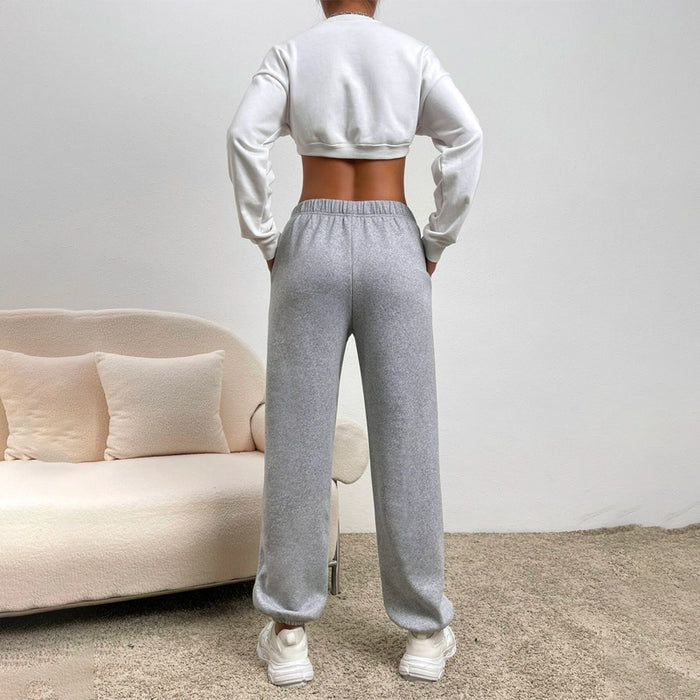 Elastic Waist Thermal Lined Easy Wear Sweatpants