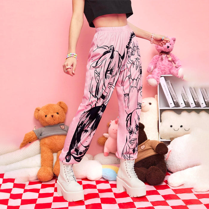 Kawaii Figure Graphic Sweatpants