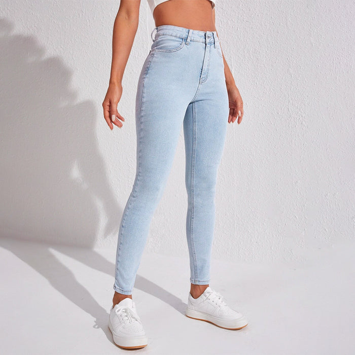 Skinny High Waist Easy Wear Jeans